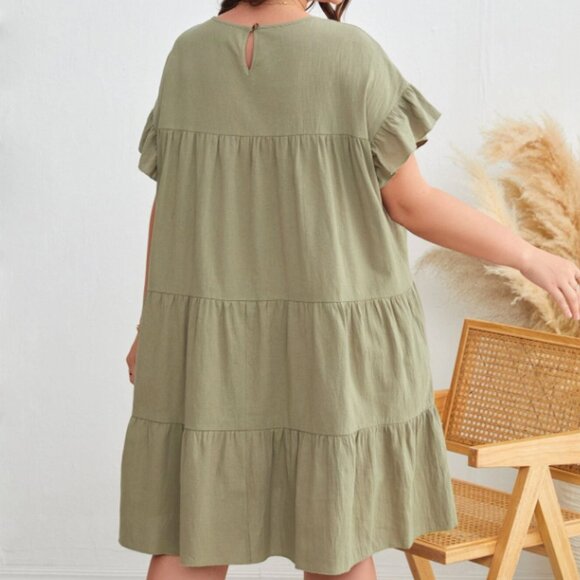 Ruffle Hem Dress - Picture 2 of 2